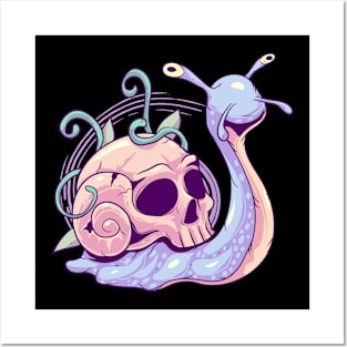 Snail Skull Posters and Art